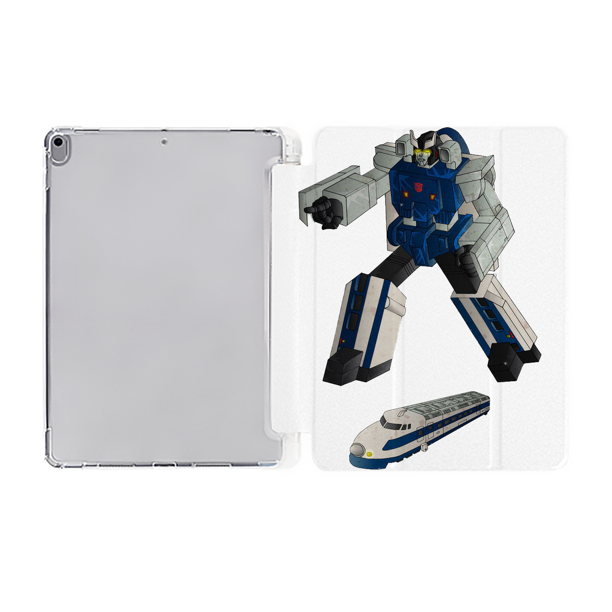 （画像用）  IPad ケース ペン収納付き 三つ折りスタンド PUレザー×シリコン 対応機種9.5/10.5/10.9インチ